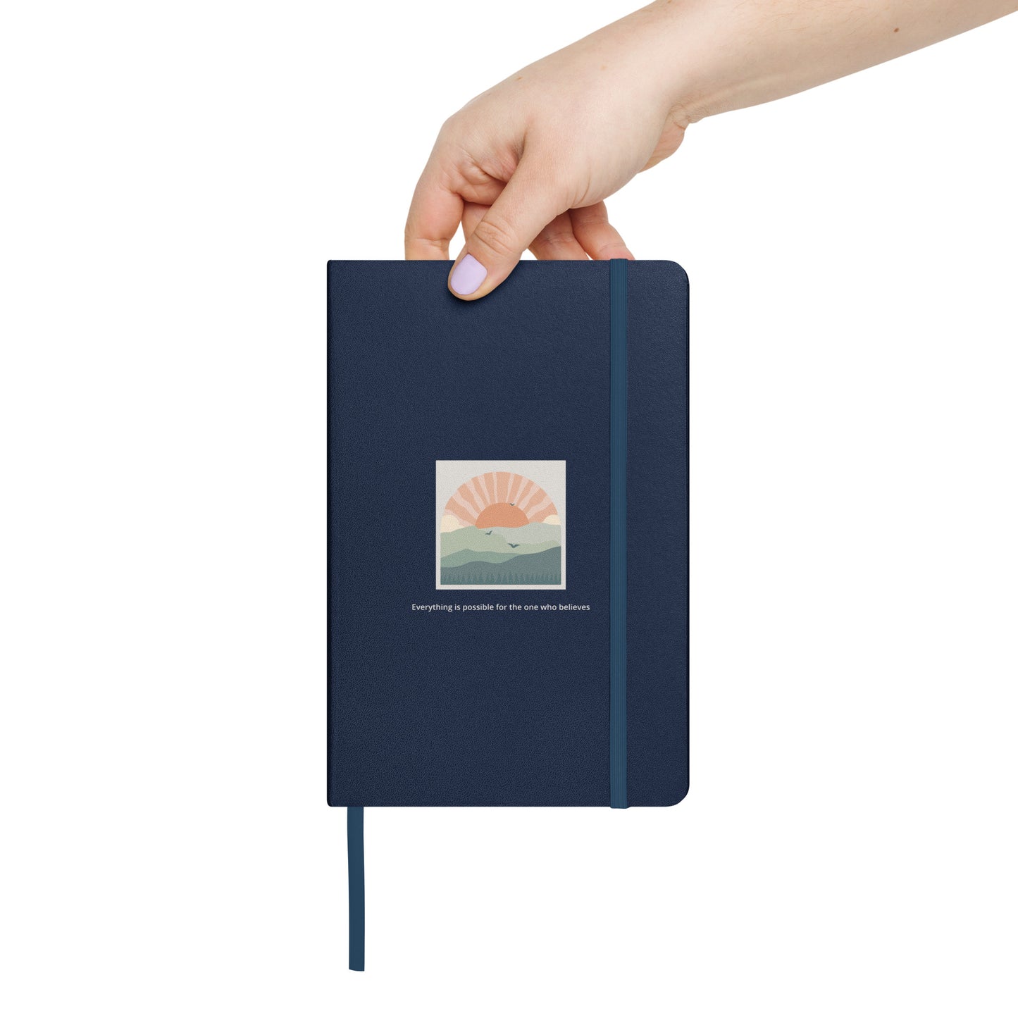 Hardcover bound notebook -Everything is possible