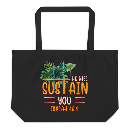 Large organic tote bag