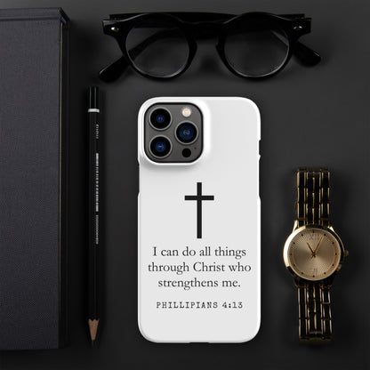 Snap case for iPhone® -Phil 4:13