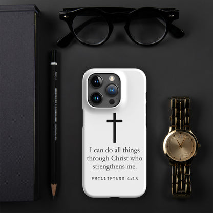 Snap case for iPhone® -Phil 4:13