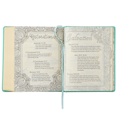 Teal Faux Leather Hardcover KJV My Promise Bible
