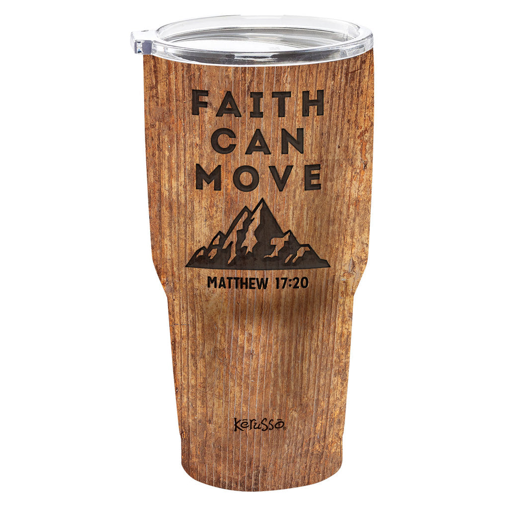 Faith Can Move Mountains 30 oz Stainless Steel Tumbler